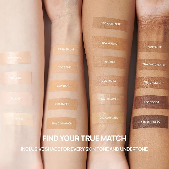 BANILA CO Covericious Ultimate Cover Cushion | Up to 100HR Long-Wear Foundation | 20 Shades for All Skin Tones | Matte & Lightweight Finish | Korean Cushion Foundation (14g / 0.49 oz), 40C COCOA