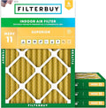 Filterbuy 15x20x2 Air Filter MERV 11 Superior Pet & Allergy Defense, by Filterbuy