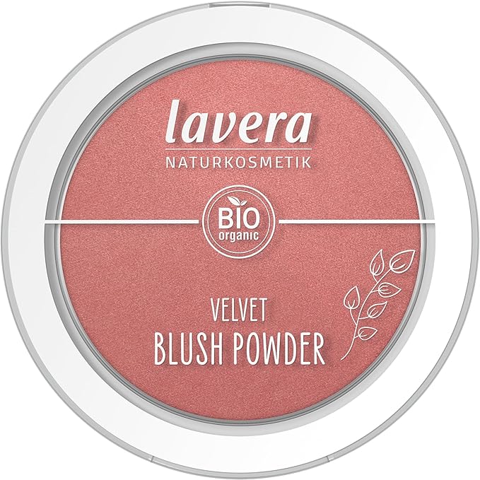lavera Velvet Blush Powder - Pink Orchid 02 - pink - almond oil & vitamin E - shimmering - velvety texture (1 x 5g)