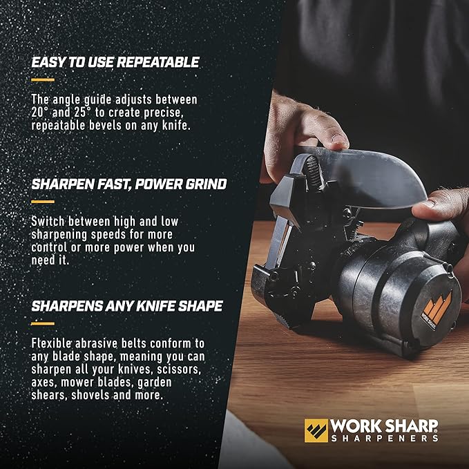 Work Sharp MK2 Professional Electric Knife and Tool Sharpener - Adjustable Tool and Knife Sharpening System