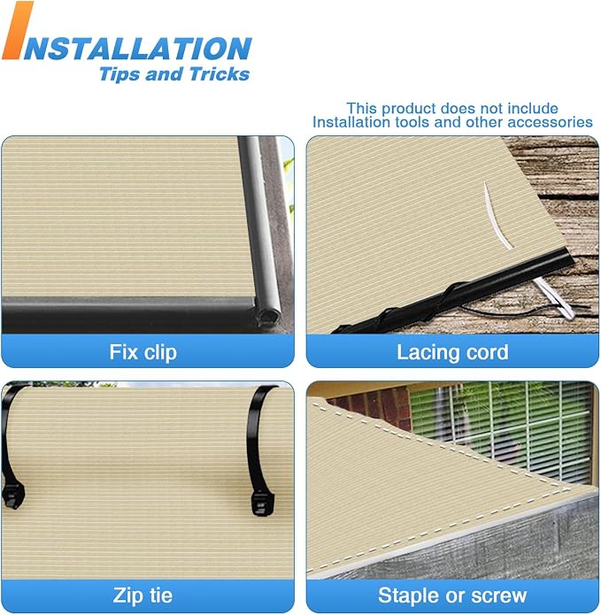 TANG Sun Shade Fabric Roll 8'x123' Shade Cloth - Image 5