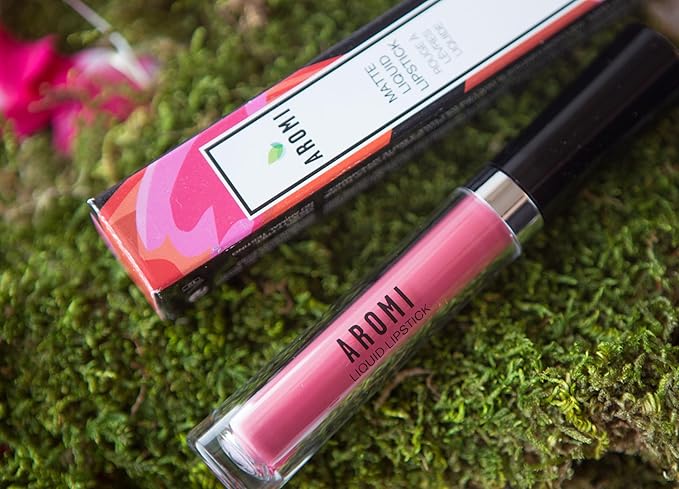 Aromi Matte Liquid Lipstick | Long-Lasting, Mango Coral Lip Color, Vegan, Cruelty-free, Transfer & Smudge Proof, Waterproof, Gluten Free (Mango Tango)