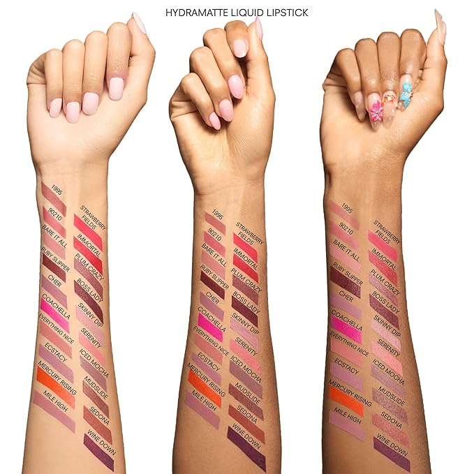 Gerard Cosmetics HydraMatte Liquid Lipstick Wine Down, Wine Lipstick with Matte Finish, Long Lasting and Non Drying, Super Pigmented Fully Opaque Lip Color