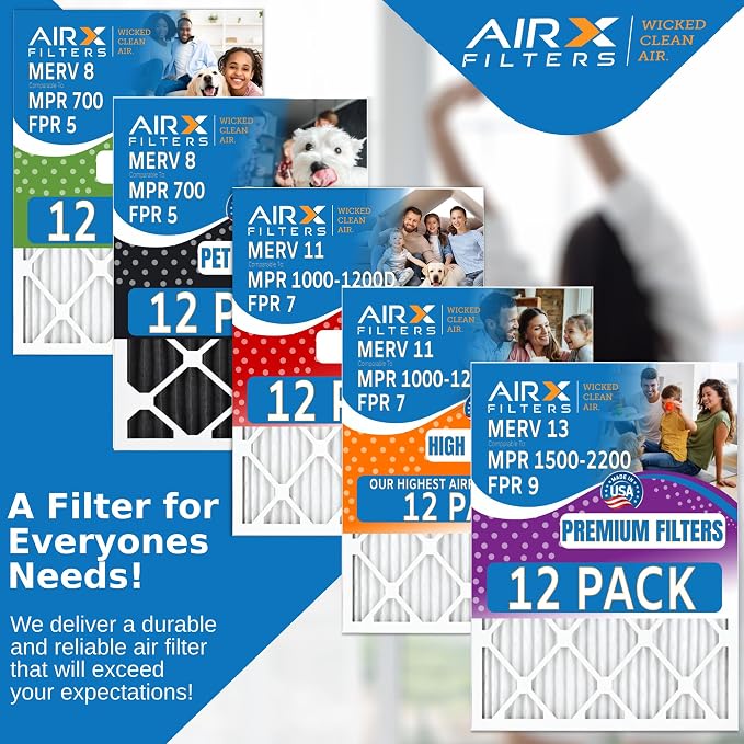 16x16x2 Air Filter MERV 13 Rating, 12 Pack of Furnace Filters Comparable to MPR - Image 5