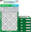 Filterbuy 12x24x2 Air Filter MERV 8 Essential Dust & Allergy Defense, by Filterbuy