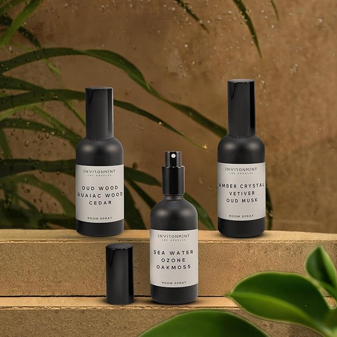 ENVIRONMENT Inspired by 5-Star Resort FMT Room Spray, 100ml Air Freshener (Damask Rose | Vetiver | Guaiac Wood) Home Fragrance Accessories, Room Perfume, Room Deodorizer, Vegan & Cruelty-Free