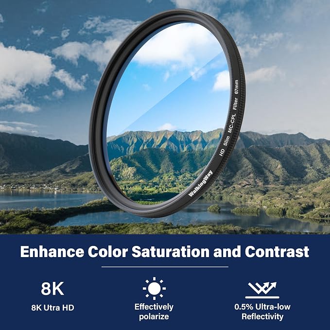 Walking Way 49mm Circular Polarizing Filter Ultra-Slim MC CPL Filter Optical - Image 5
