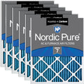 Nordic Pure 14x30x1 Pleated Air Filters MERV 7 Plus Carbon 6 Pack by NordicPure