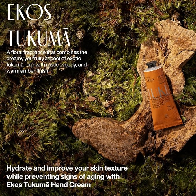 Natura - Ekos Hand Cream Quartet Variety Pack, 4 Creams - Passion Fruit, Brazil Nut (Castanha), Tukumã, Açaí Hand Cream - Vegan Skin Care - Brazilian Beauty Secrets - Travel Size - 1.41oz (40g)