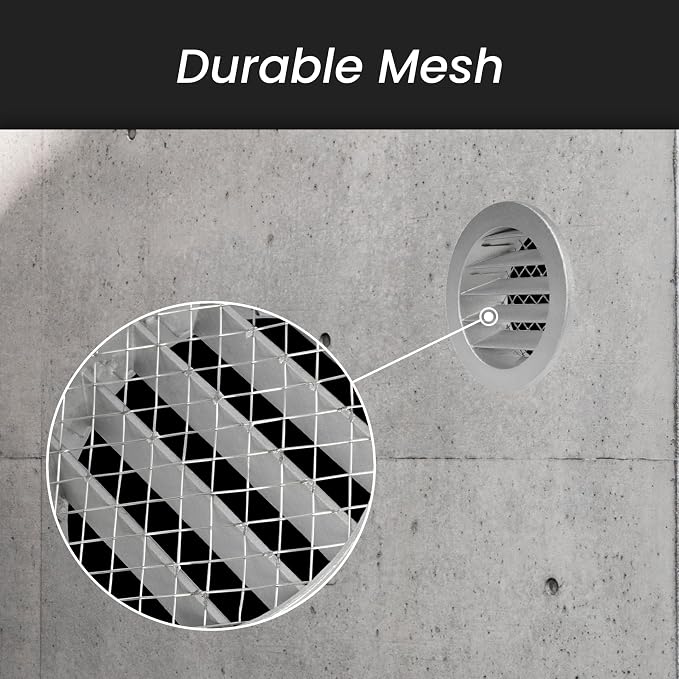 4" Gray Vent Cover - Image 3