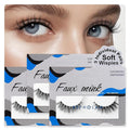 Bepholan False Eyelashes Natural Look Wispy Eyelashes 3D Fluffy Fake Eye Lashes Soft Band Easy to Apply 3 Pair Faux Mink Strip Lashes(M01)