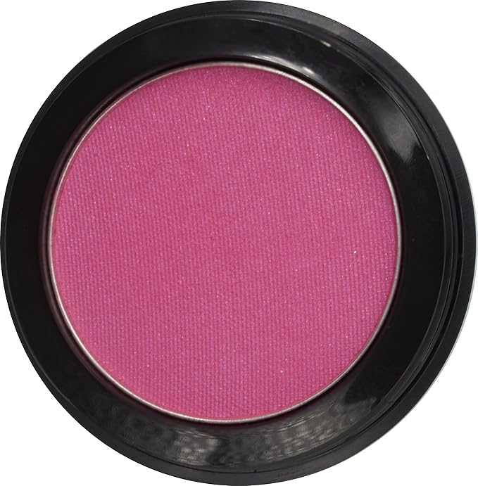 Raspberry Sorbet Fuchsia Pink Red Shimmering Opaque Pressed Powder Single Vegan Eyeshadow; Talc, Paraben & Cruelty Free
