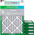 Filterbuy 30x36x2 Air Filter MERV 8 Essential Dust & Allergy Defense, by Filterbuy