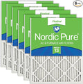 Nordic Pure 12x20x1 Pleated MERV 13 Air Filters 6 Pack by NordicPure