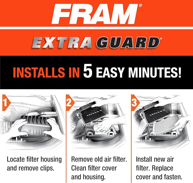 FRAM Extra Guard Rectangular Panel Engine Air Filter Replacement, Easy Install - Image 6