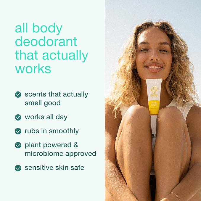 Hume Supernatural Invisible Whole Body Deo Balm - Full Body Protection - Aluminum Free, No Baking Soda - Anti-Chafing Odor Control - Clinically Tested on Sensitive Skin (Coconut Coast, 3-Pack)
