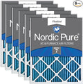 Nordic Pure 12x20x1 Pleated MERV 7 Air Filters 6 Pack by NordicPure