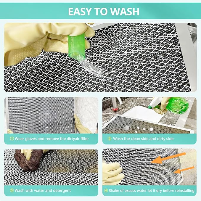 16x20x1 Electrostatic Air Filter, Washable & Reusable Aluminum AC/HVAC Furnace - Image 6