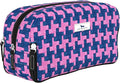 SCOUT 3-Way Toiletry Bag - Travel Makeup Pouch for Women with Three Zipper Compartments - Stands Upright, Wipes Clean