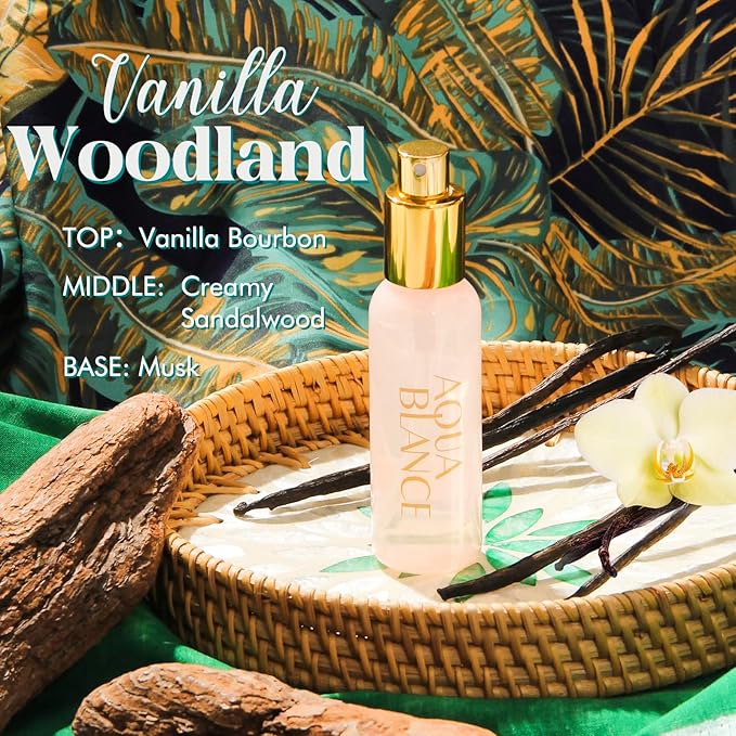 Body Spray Set for Women, Each 60ml/2.1 FlOz, Travel Size Womens Fragrance Body Spray, Three Scents - Vanilla Woodland, Lavender, Jasmine Raspberry