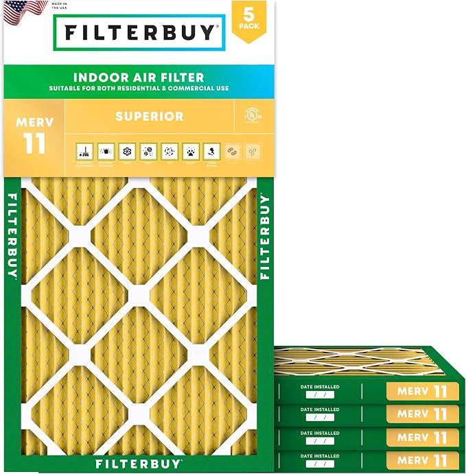 Filterbuy 12x36x1 Air Filter MERV 11 Superior Pet & Allergy Defense, by Filterbuy