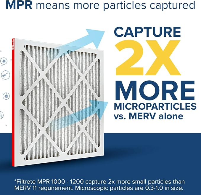 Filtrete 20x24x1 AC Furnace Air Filter, MERV 11, MPR 1000, Micro Allergen - Image 4