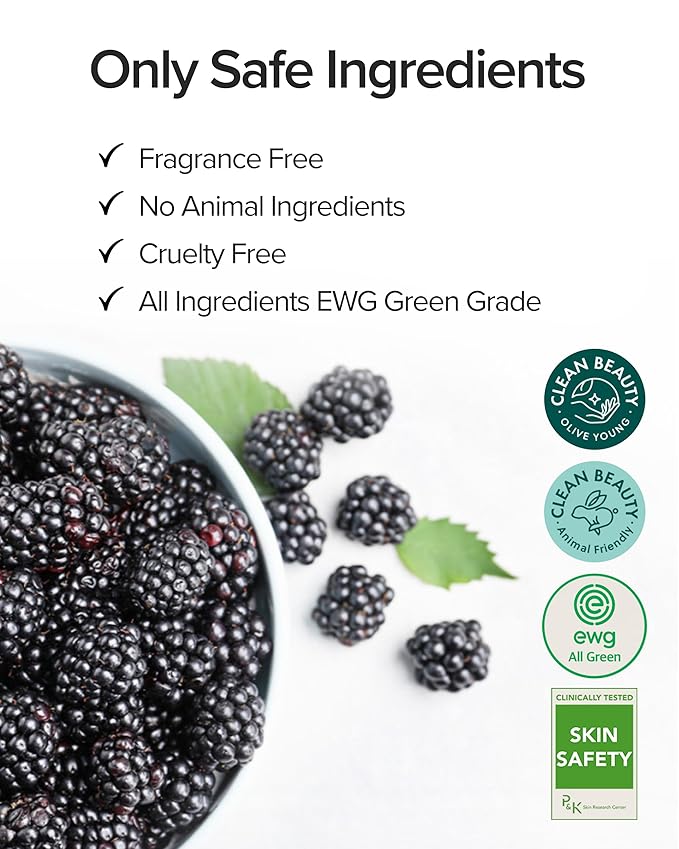 Mary&May Idebenone + Blackberry Complex Serum - Potent Anti Aging for Enhanced Antioxidant and Skin Nourishment - Korean Face Skincare, EWG Green Grade, Cruelty-Free, 1.01 fl.oz.
