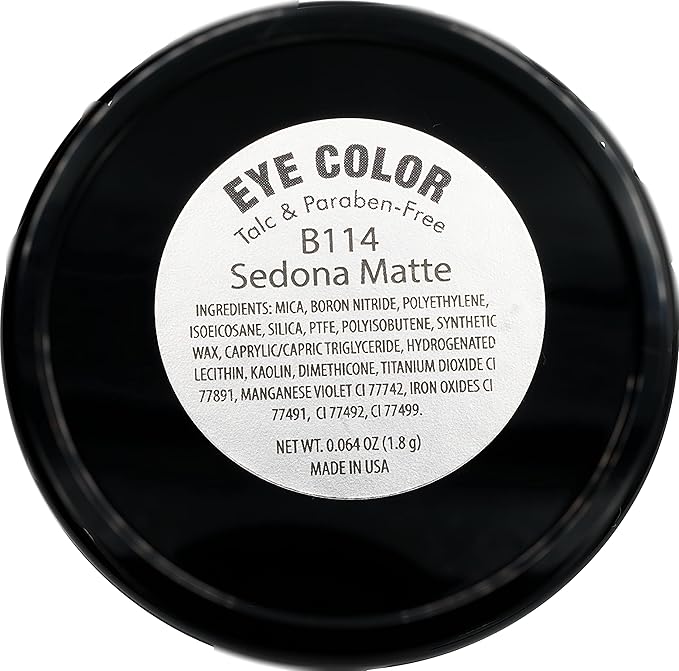 Sedona Matte Pink Brown Taupe Soft Pressed Powder Single Vegan Eyeshadow; Talc, Paraben & Cruelty Free
