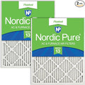 Nordic Pure 12x20x1 Pleated MERV 13 Air Filters 2 Pack by NordicPure
