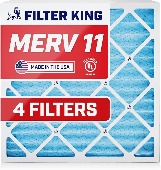 Filter King 19.25x21.25x1 Air Filter | 4-PACK | MERV 11 HVAC Pleated A/C by FilterKing