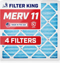 Filter King 21x23x1 Air Filter | 4-PACK | MERV 11 HVAC Pleated A/C Furnace by FilterKing