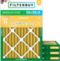 Filterbuy 30x36x2 Air Filter MERV 11 Superior Pet & Allergy Defense, by Filterbuy