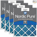 Nordic Pure 16x16x1 Pleated MERV 7 Air Filters 4 Pack by NordicPure