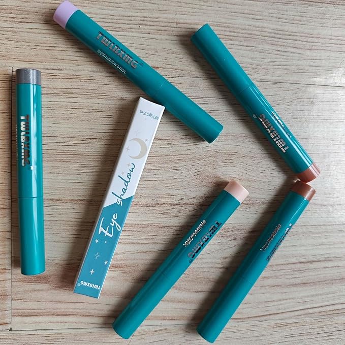 Eyeshadow Stick Eye Shadow Brightener Stick Eyeliner Pencil Cream Shimmer Glitter Smooth Eyeshadow Stick Pencil Nude Korea Primer Highlighter Natural Waterproof Long Lasting Rose Gold Shimmer # 03