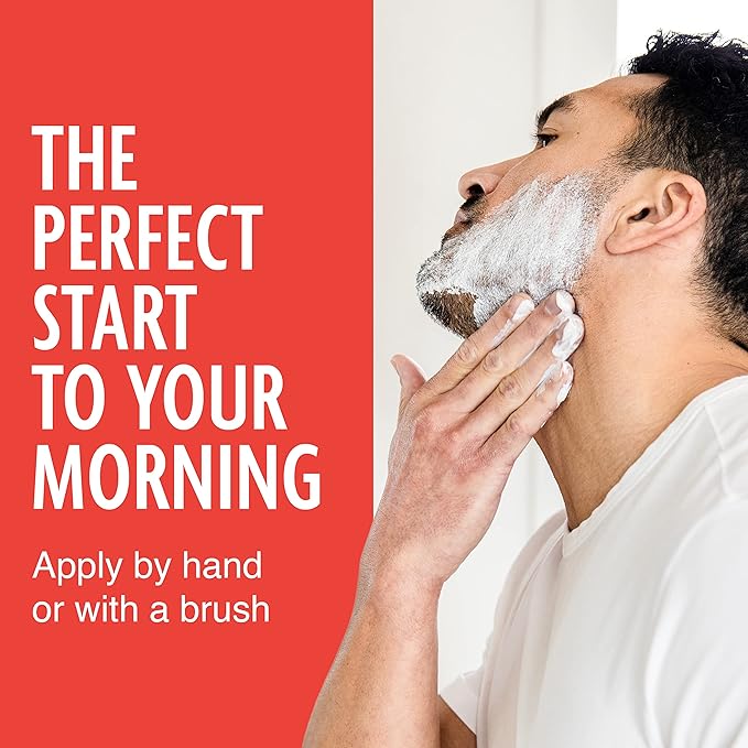 Pacific Shaving Company Caffeinated Shaving Cream - Shea Butter + Spearmint Antioxidant Shaving Cream with Caffeine - Clean Formula for Hydrating, Redness Reducing + Irritation-Free Shave (3.4 Oz)