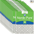 Nordic Pure 16x24x1 Pleated MERV 13 Air Filters 24 Pack by NordicPure