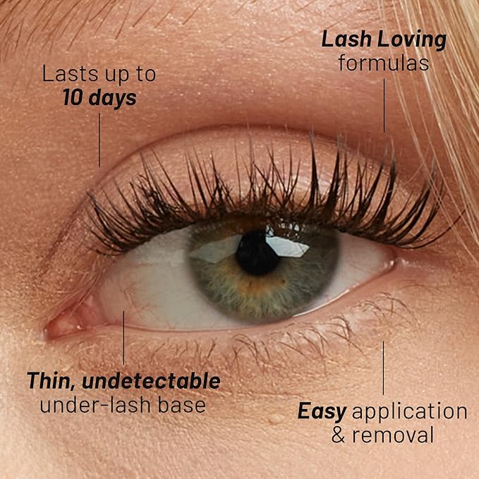 Lilac St - Prism Glamorous Faux Eyelash Clusters (12mm) - Dynamic & Fluttery Volume - DIY Lash Extension Wisps - Lightweight & Lifelike - Lasts 10 Days - Women Founded, Cruelty Free, Vegan - 10 Lashes