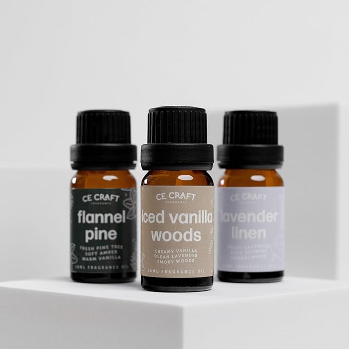CANDECraftCo Premium Fragrance Oil – Diffuser Oils Fragrances Scented for Home, Candle Soap Making Supplies, Aromatherapy Blends for House (0.34 Fl Oz) (2-Pack, Eucalpytus & Mint)
