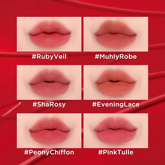 JUNG SAEM MOOL LIP-PRESSION See-Through Tint 0.14 Fl Oz, Soft Blurred Velvet Tint with Lightweight Long lasting Hydration, Seamless Fit Texture, Mood Tone Color, Korean Lip Makeup (PINK TULLE)