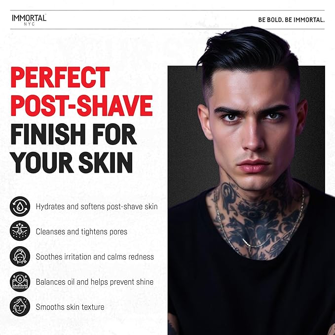 Immortal NYC Stay Blessed 04, After Shave Spray, Body/Face, Men's Cologne, 17 oz, Exclusive Barbers, Softens Skin, Refreshes, Disinfects and Relieves Face and Skin, Moisturizing Formula After Shaving