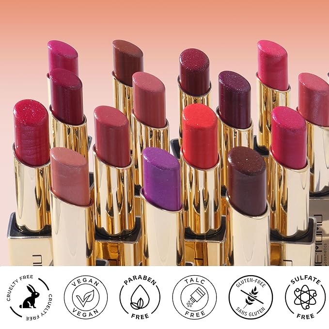 Brown Lipstick Moisturizing for Women Shimmer Tinted Lip Balm Hydrating Nourishing Chocolate Lip Gloss Vegan& Cruelty Free Lip Makeup, ZG117 Dark Era