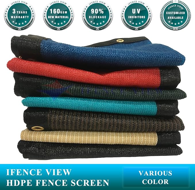 Ifenceview 6'x1' to 6'x50' Brown Shade Cloth/Fence Privacy Screen Fabric Mesh - Image 7