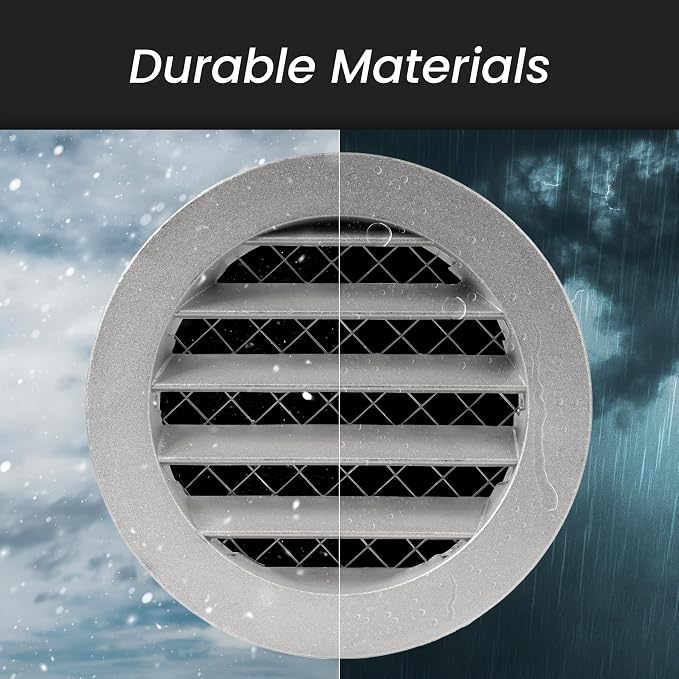 Repa Market 8" Gray Vent Cover - Image 4