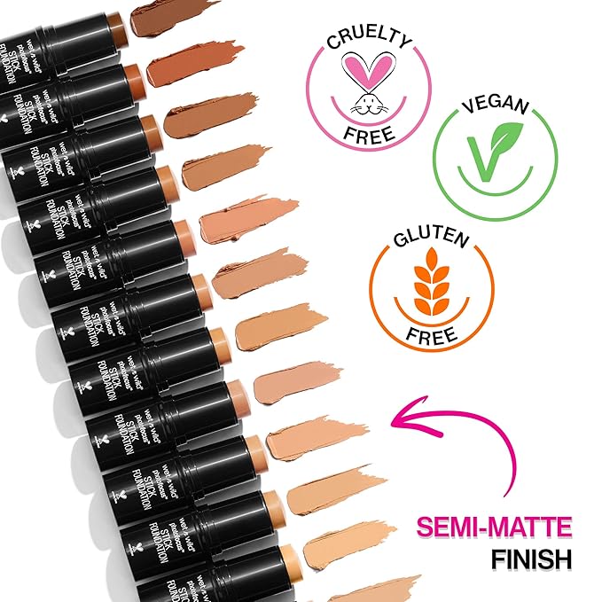 wet n wild Photo Focus Matte Foundation Stick Makeup, Soft Ivory | Vegan & Cruelty-Free