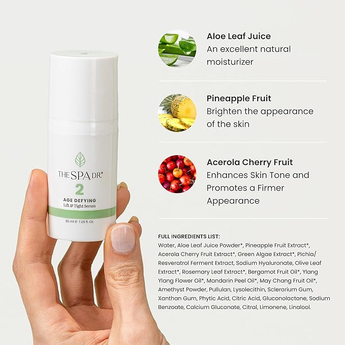 The Spa Dr. Skin Care - Antioxidant Serum - Anti Aging Skin Care - 30 Day Supply - Safe For All Skin Types - Perfectly pH Balanced - Organic Skin Care - Step 2 Nourish - 30 ML / 1 Fl. Oz.