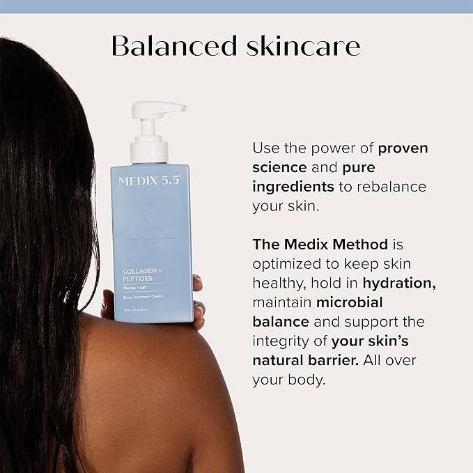 Medix 5.5 Collagen Cream Body Lotion & Face Lotion For Dry Skin & Wrinkles | Collagen Peptides Tightening Cream Body Moisturizers Helps Lift, Tighten, & Firm Skin | Skin Care Products | 2-Pack