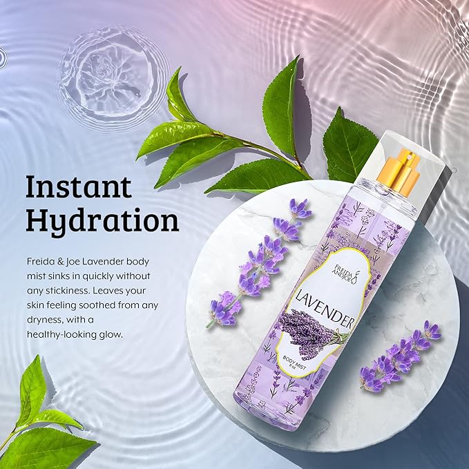 Lavender Luxury Body Spray For Women, Womens Perfume Fragrance Body Mist & Sprays, Women's Woodsy Scented Gifts & Presents, 8 oz Fine Mist Spray Bottle