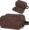 PAVILIA Toiletry Bag for Men, Travel Pouch Essentials Shaving Dopp Kit, Travel Bag Toiletries Organizer Case, Cosmetic Make Up Accessory, Water Resistant