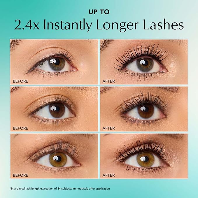 Thrive Causemetics Liquid Lash Extensions Mascara, Tubing Thrive Mascara Lengthening, Volumizing & Curling, Smudge Proof, Washable, No Clumping or Flaking, Vegan & Cruelty Free, Crystal (Brown Black)