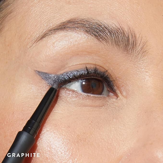 LAURA GELLER NEW YORK INKcredible Gel Eyeliner - Graphite - Waterproof Smudge-proof Eyeliner Pencil - Built in Sharpener